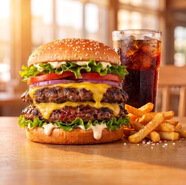 Cheeseburger D' Luxe.